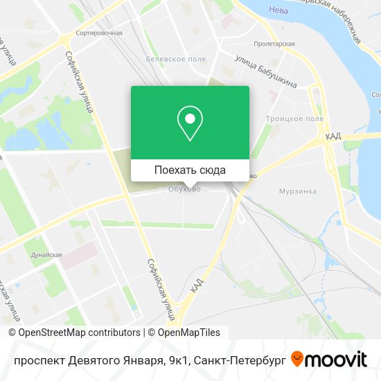 Карта проспект Девятого Января, 9к1