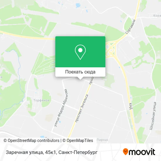 Карта Заречная улица, 45к1