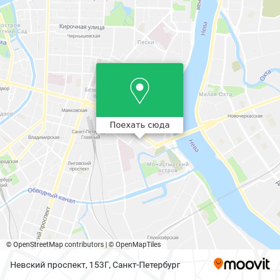 Карта Невский проспект, 153Г