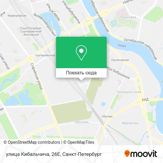 Карта улица Кибальчича, 26Е