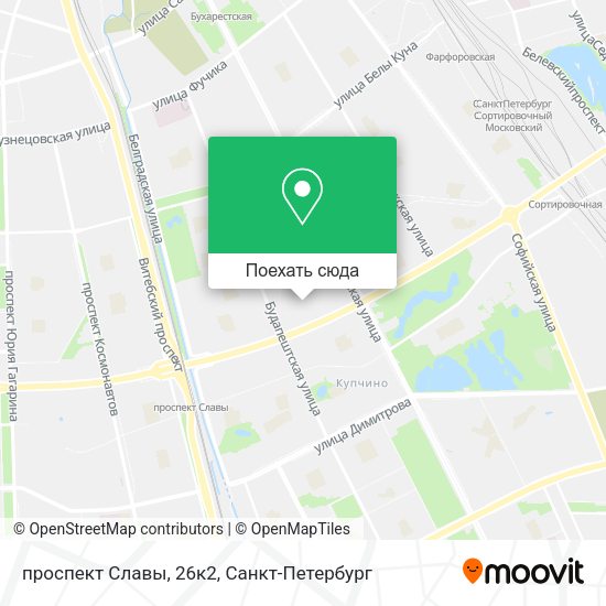 Карта проспект Славы, 26к2