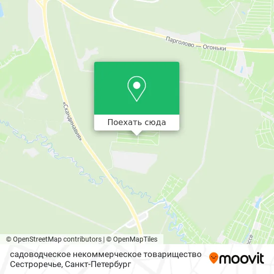 Карта садоводческое некоммерческое товарищество Сестроречье