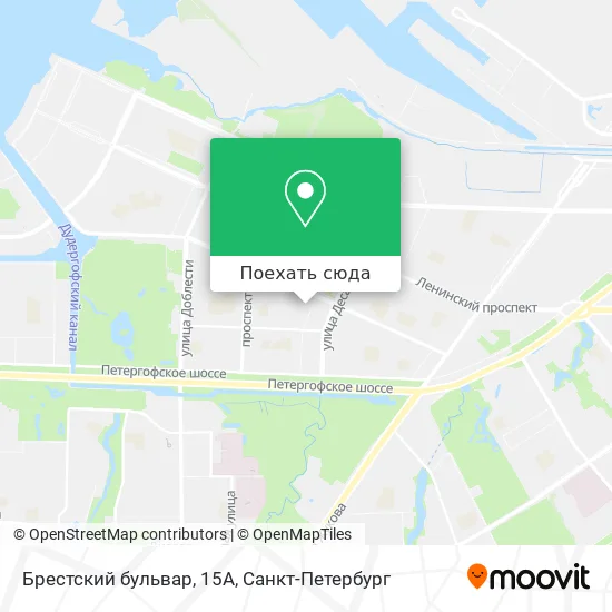 Карта Брестский бульвар, 15А