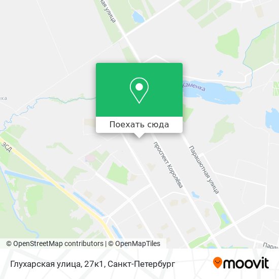 Карта Глухарская улица, 27к1
