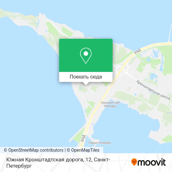 Карта Южная Кронштадтская дорога, 12