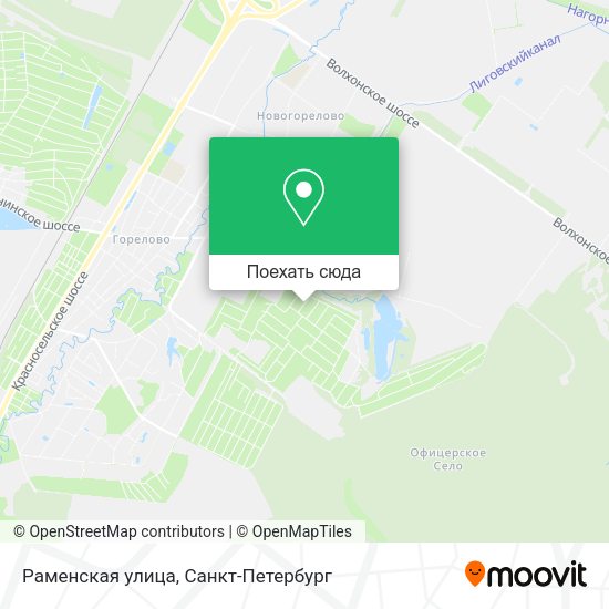 Карта Раменская улица