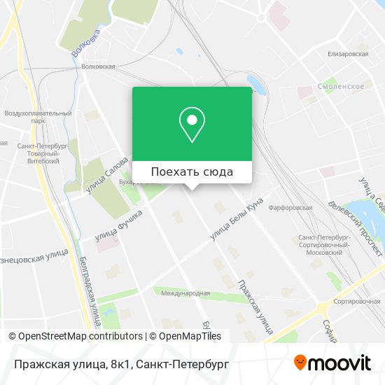 Карта Пражская улица, 8к1