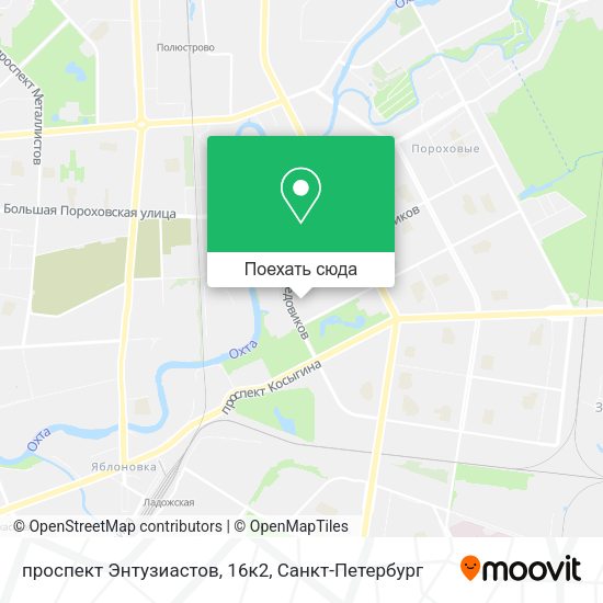 Карта проспект Энтузиастов, 16к2