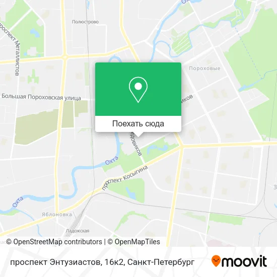 Карта проспект Энтузиастов, 16к2
