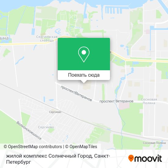 Карта жилой комплекс Солнечный Город