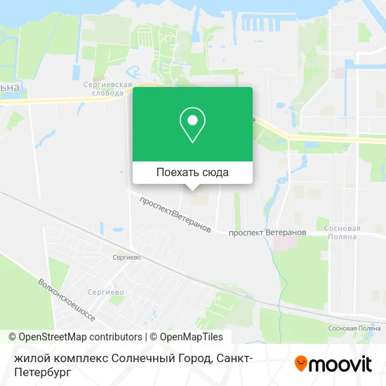 Карта жилой комплекс Солнечный Город