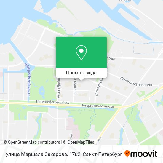 Карта улица Маршала Захарова, 17к2