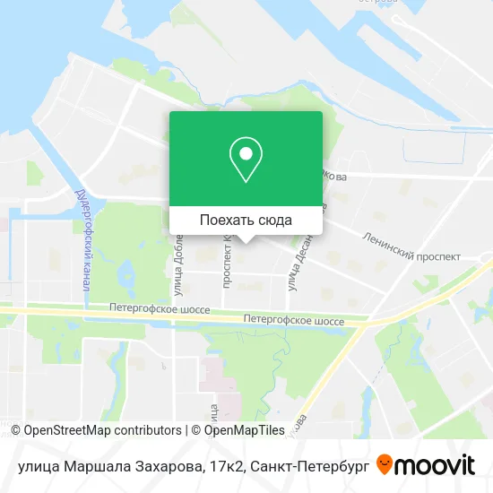 Карта улица Маршала Захарова, 17к2