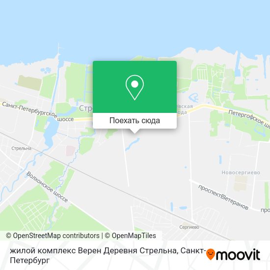 Карта жилой комплекс Верен Деревня Стрельна