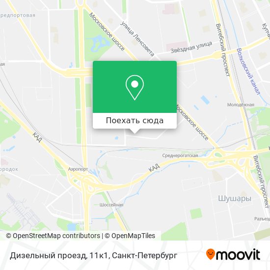 Карта Дизельный проезд, 11к1