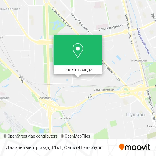 Карта Дизельный проезд, 11к1