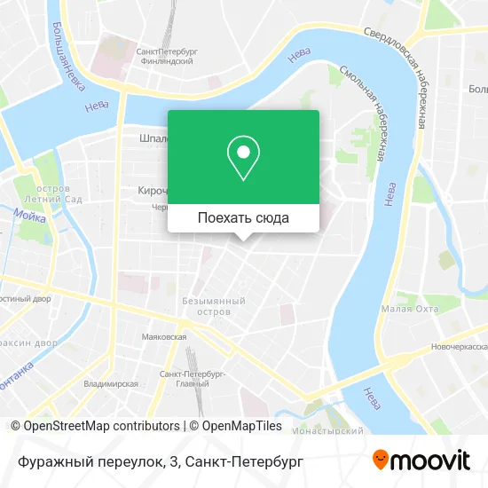 Карта Фуражный переулок, 3