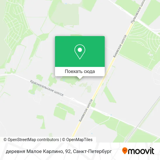 Карта деревня Малое Карлино, 92