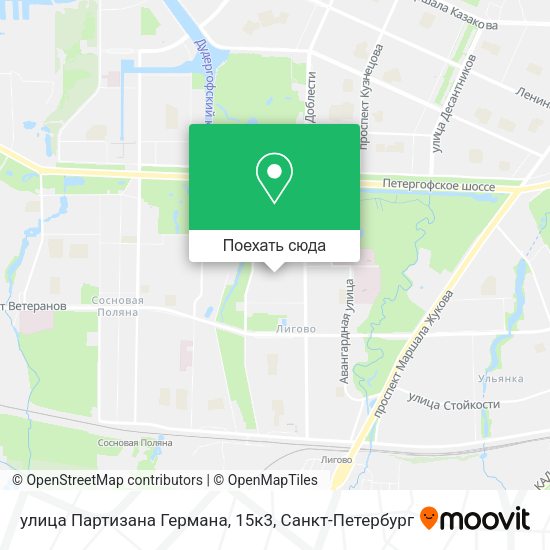 Карта улица Партизана Германа, 15к3