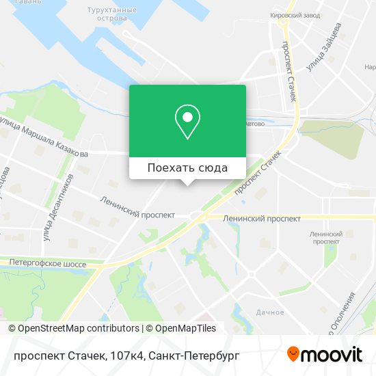 Карта проспект Стачек, 107к4