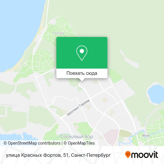 Карта улица Красных Фортов, 51