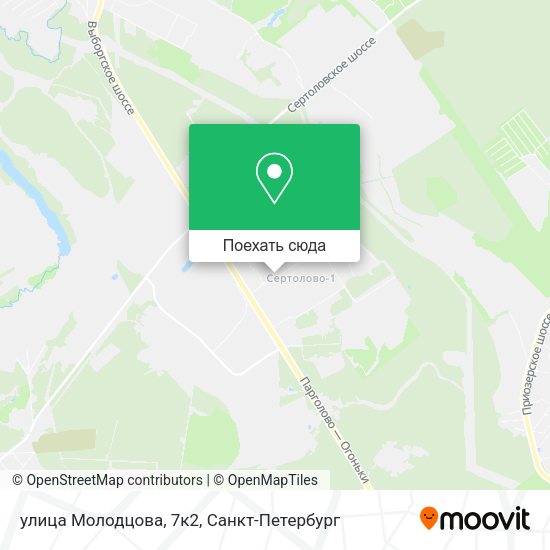 Карта улица Молодцова, 7к2