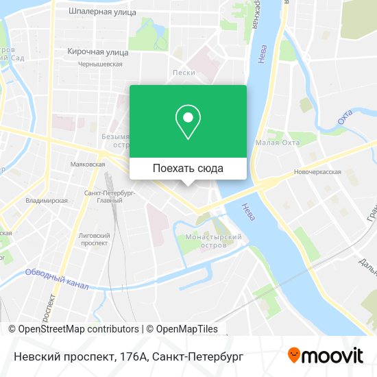 Карта Невский проспект, 176А