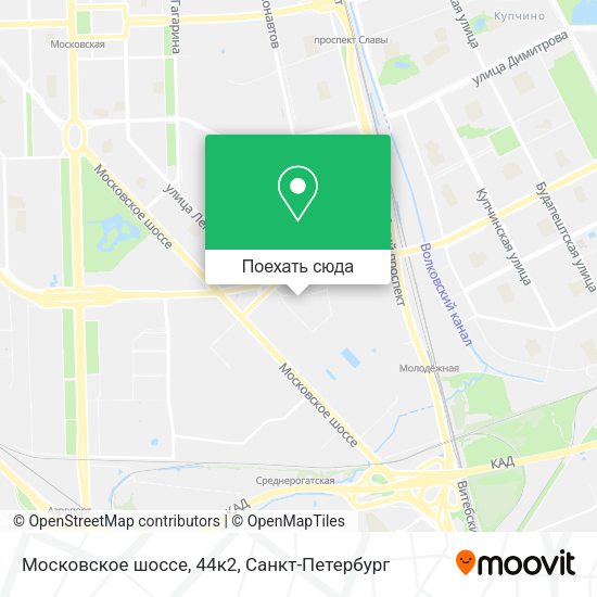 Карта Московское шоссе, 44к2