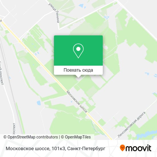 Карта Московское шоссе, 101к3