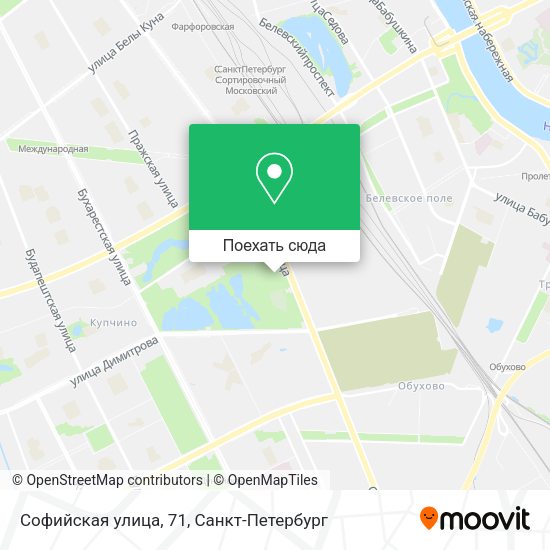 Карта Софийская улица, 71