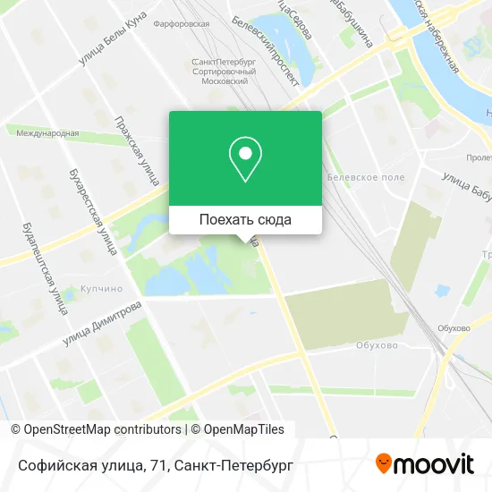 Карта Софийская улица, 71