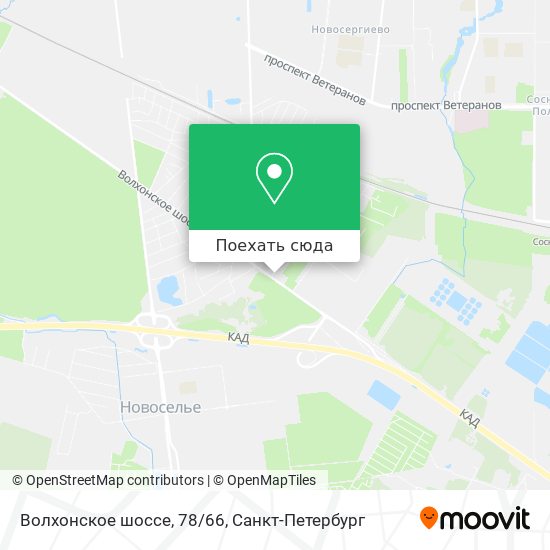 Карта Волхонское шоссе, 78/66