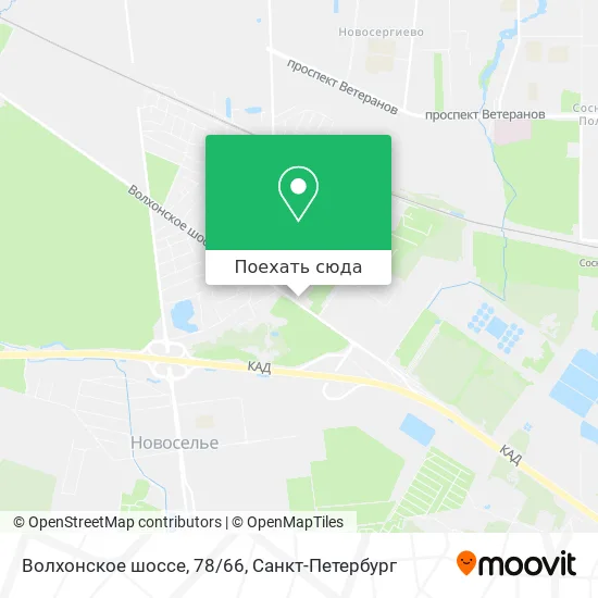 Карта Волхонское шоссе, 78/66