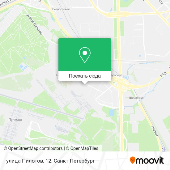Карта улица Пилотов, 12