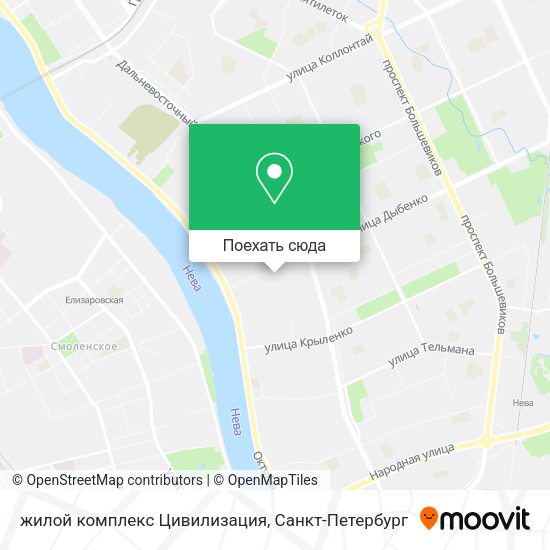 Карта жилой комплекс Цивилизация
