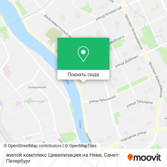 Карта жилой комплекс Цивилизация на Неве