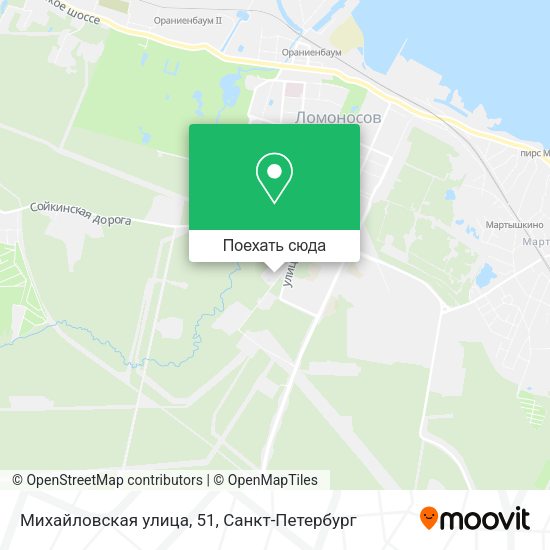 Карта Михайловская улица, 51