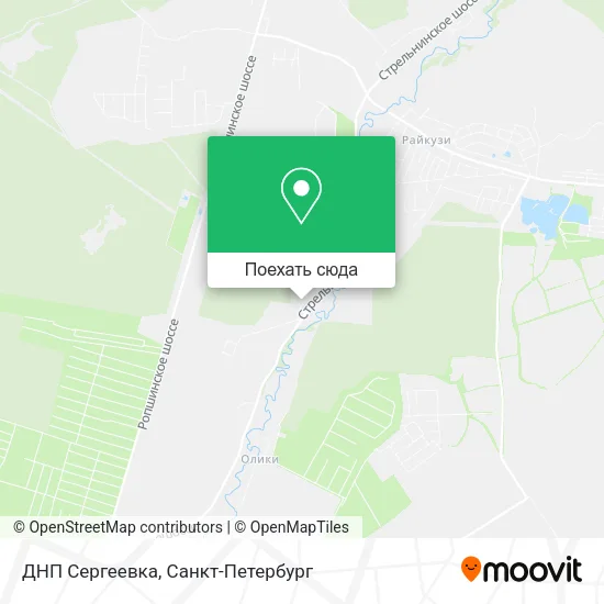 Карта ДНП Сергеевка