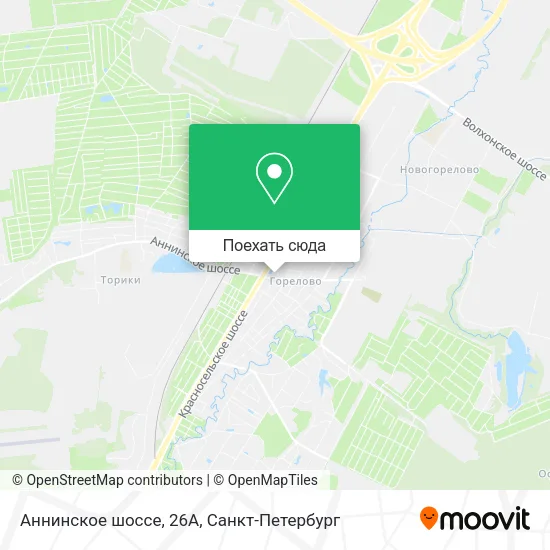 Карта Аннинское шоссе, 26А