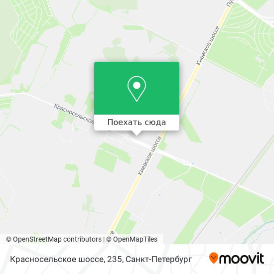 Карта Красносельское шоссе, 235