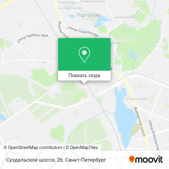 Карта Суздальское шоссе, 26