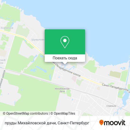 Карта пруды Михайловской дачи
