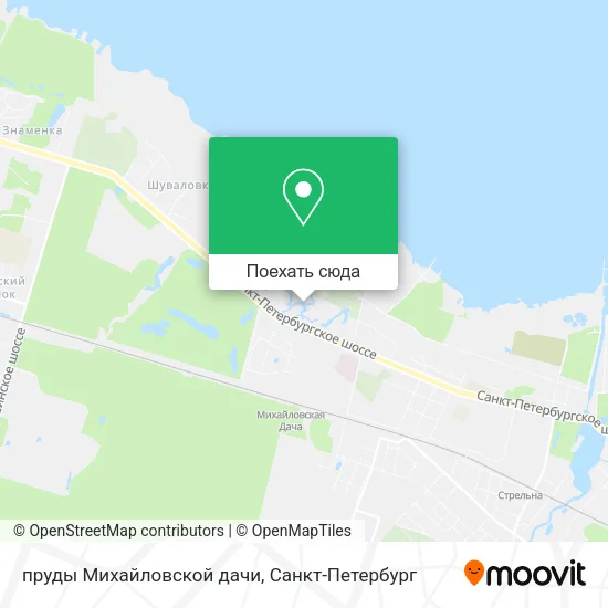 Карта пруды Михайловской дачи