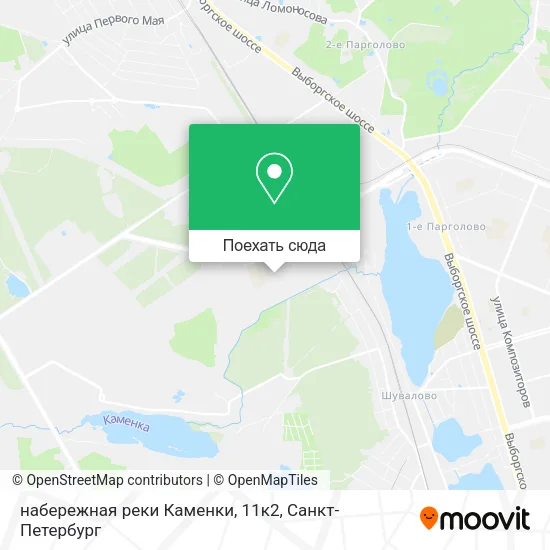 Карта набережная реки Каменки, 11к2