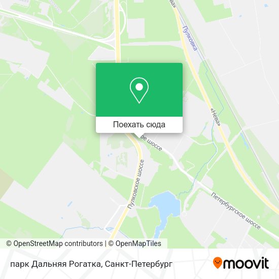 Карта парк Дальняя Рогатка