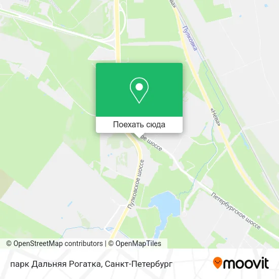 Карта парк Дальняя Рогатка