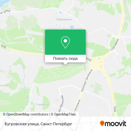 Карта Бугровская улица