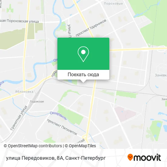 Карта улица Передовиков, 8А