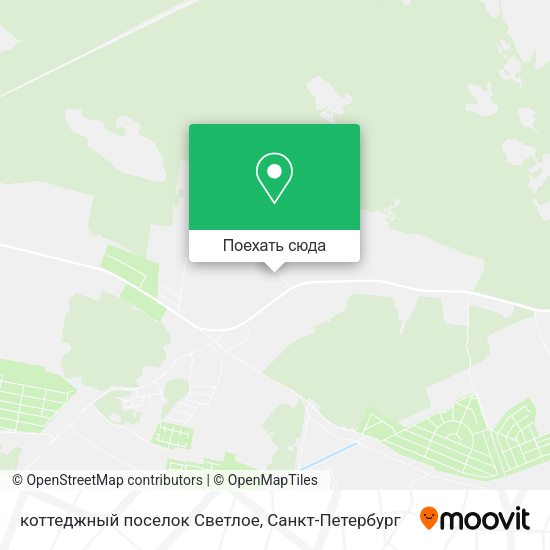 Карта коттеджный поселок Светлое