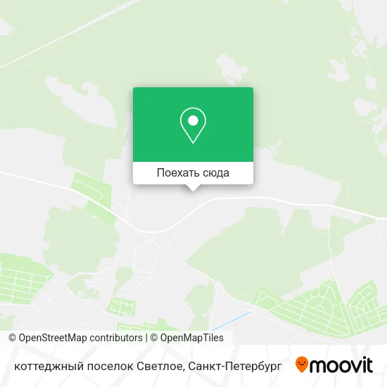 Карта коттеджный поселок Светлое